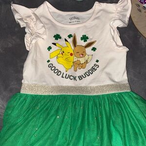 Pokémon-Good Luck Buddies St. Patty’s Holiday Casual Dress - Green